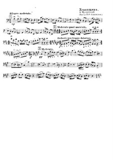 Fragments: parte para contrabaixo(Fragmento) by Modest Mussorgsky