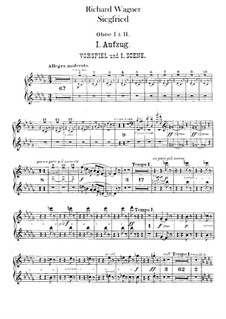 Siegfried (Sigurd), WWV 86c: oboes parte I-II by Richard Wagner