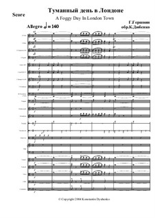 A Foggy Day (In London Town): partitura completa, Op.1 No.1 by George Gershwin