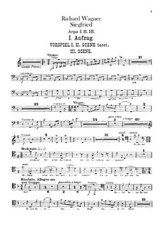 Siegfried (Sigurd), WWV 86c: parte harpas by Richard Wagner