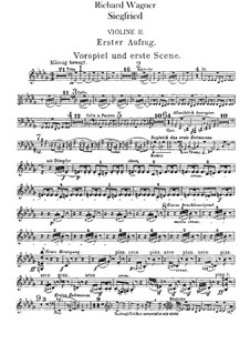 Siegfried (Sigurd), WWV 86c: violinos parte II by Richard Wagner