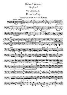 Siegfried (Sigurd), WWV 86c: Parte Violoncelo by Richard Wagner
