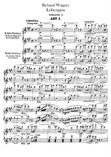 Complete Opera: violinos parte I by Richard Wagner