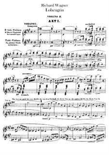 Complete Opera: violinos parte II by Richard Wagner