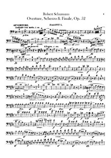 Overture, Scherzo and Finale, Op.52: parte fagotes by Robert Schumann