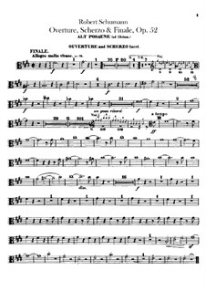 Overture, Scherzo and Finale, Op.52: parte trombones by Robert Schumann