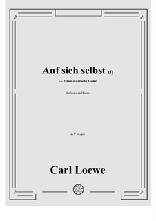 No.2 Auf sich selbst (I): F Maior by Carl Loewe