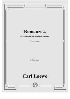 Romanze (I): D flat Major by Carl Loewe