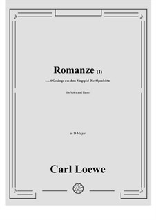 Romanze (I): D maior by Carl Loewe