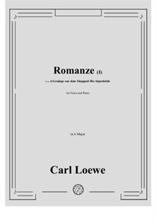 Romanze (I): A maior by Carl Loewe