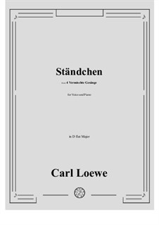 Standchen: D flat Major by Carl Loewe
