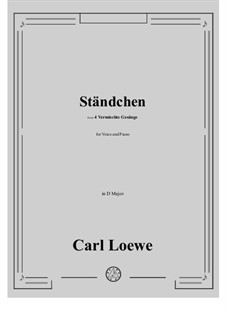 Standchen: D maior by Carl Loewe