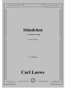 Standchen: A flat Major by Carl Loewe