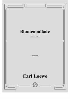 Blumenballade: C minor by Carl Loewe