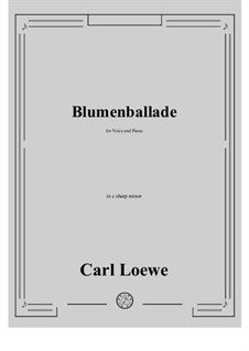 Blumenballade: C sharp minor by Carl Loewe