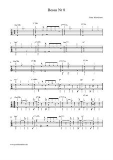 Bossa No.8: Tabulatur by Peter Kleindienst