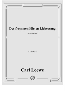 Des frommen Hirten Liebessang: A flat Major by Carl Loewe