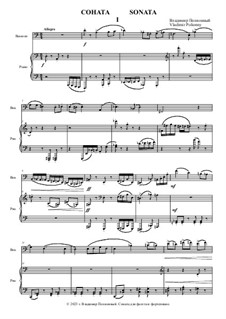 Sonate for bassoon and piano: Movement 1 by Vladimir Polionny