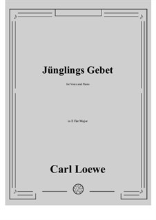 Junglings Gebet: E flat maior by Carl Loewe