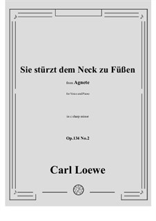 No.2 Sie stürzt dem Neck zu Füßen: C sharp minor by Carl Loewe