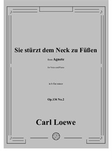 No.2 Sie stürzt dem Neck zu Füßen: B flat minor by Carl Loewe