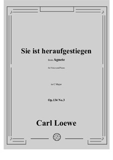 No.3 Sie ist heraufgestiegen: C maior by Carl Loewe