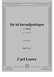 No.3 Sie ist heraufgestiegen: D flat Major by Carl Loewe