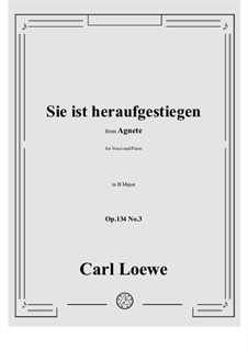 No.3 Sie ist heraufgestiegen: B Major by Carl Loewe