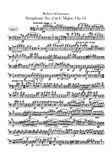 Symphony No.2 in C Major, Op.61: parte fagotes by Robert Schumann