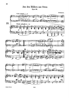 Pictures from the East, Op.66: No.4, for harmonium and piano by Robert Schumann