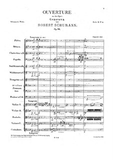 Genoveva, Op.81: abertura by Robert Schumann