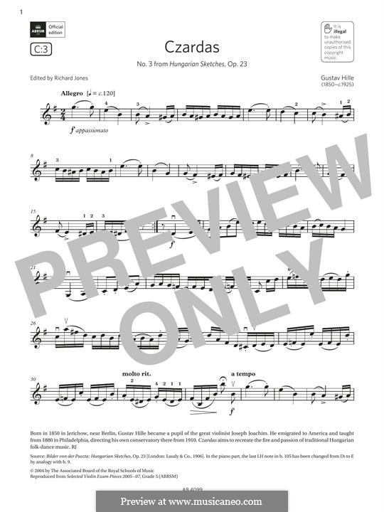 Czardas: Czardas by Gustav Hille