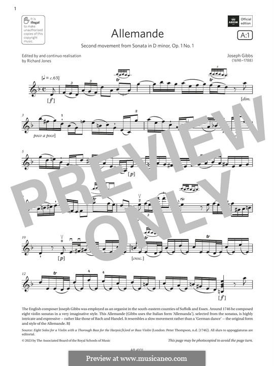Allemande: Allemande by Joseph Gibbs