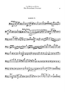 Overture: parte fagotes by Carl Maria von Weber