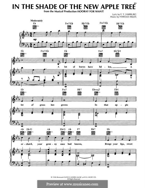 In The Shade Of The New Apple Tree: In The Shade Of The New Apple Tree by Harold Arlen