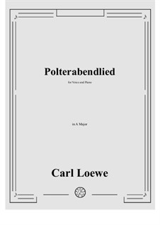Polterabendlied: A maior by Carl Loewe