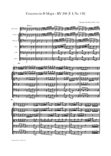 10 Concertos for Violin, Strings and Cembalo, Op.7: Concerto No.11, RV 208 (F.I Nr.138) by Antonio Vivaldi
