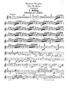 The Valkyrie , WWV 86b: violinos parte I by Richard Wagner
