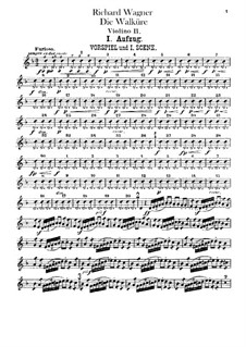 The Valkyrie , WWV 86b: violinos parte II by Richard Wagner