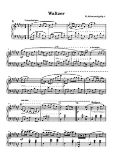 Valsa em ré sustenido menor, Op.1: Valsa em ré sustenido menor by Kevin Schwendig