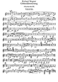 Twilight of the Gods, WWV 86d: clarinete parte III by Richard Wagner
