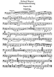 Twilight of the Gods, WWV 86d: Bassoon III part by Richard Wagner