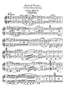 Twilight of the Gods, WWV 86d: Horns III, IV part by Richard Wagner