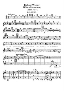 Twilight of the Gods, WWV 86d: Horns V-VIII part by Richard Wagner