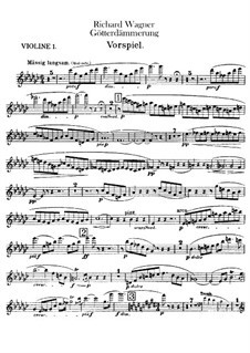 Twilight of the Gods, WWV 86d: violinos parte I by Richard Wagner