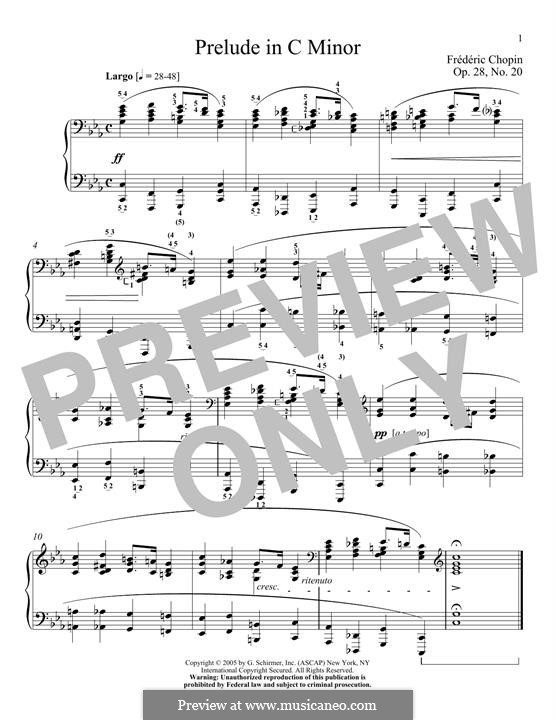 No.20 in C Minor: Para Piano by Frédéric Chopin