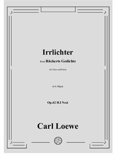 Irrlichter, H I No.6: A maior by Carl Loewe
