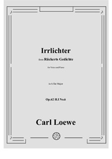 Irrlichter, H I No.6: A flat Major by Carl Loewe