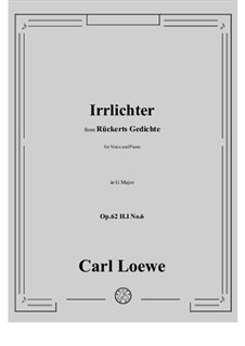 Irrlichter, H I No.6: G maior by Carl Loewe