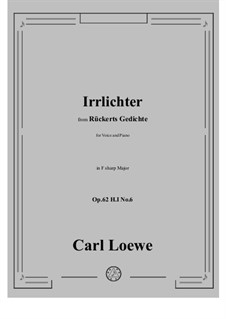Irrlichter, H I No.6: F sharp Major by Carl Loewe